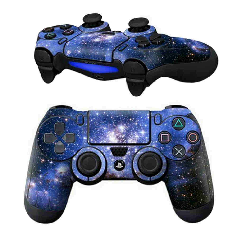 GADGETS WRAP Printed -CO- PS4 Controller Designer Skin for Sony Playstation 4 DualShock Wireless Controller - Blue Star Asteroid Twinkle, Skin for One Controller Only [Video Game]
