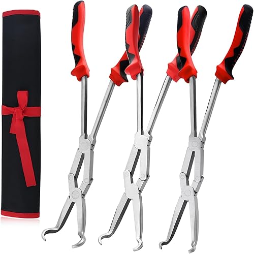 Miniatura 11 de Alicates de corte de alambre de doble pivote XL de largo alcance, cortadores laterales de doble articulación, alicates de corte de acción compuesta