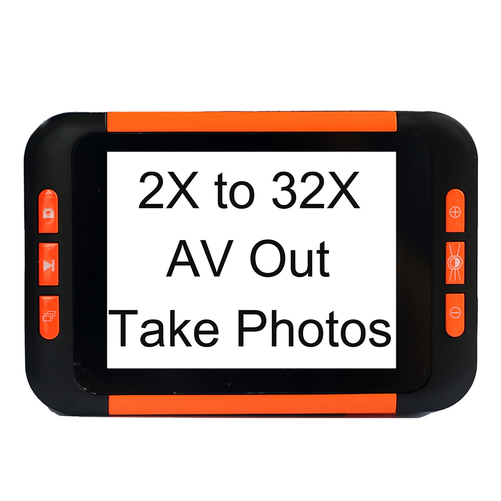 Loupe numérique portable de 3,5 pouces, grossissement 2x-32x, pour les personnes malvoyantes, les personnes âgées et les personnes ayant une déficience visuelle, permettant de lire, d'écrire et de c