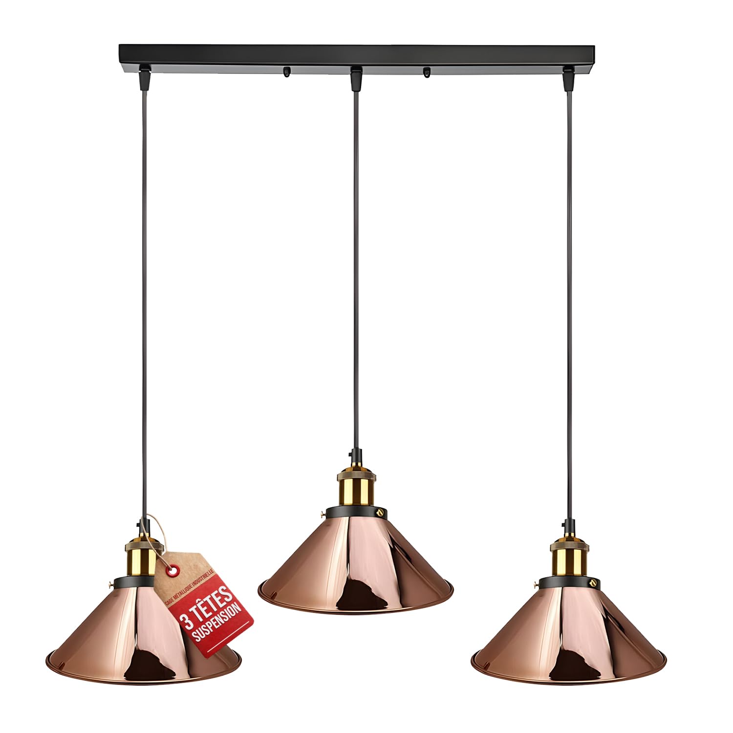 Grey Light Shade CeilingCone Metal Lampshades For Ceiling LightsIndustrial Easy Fit Pendant Lamp Shades(29Cm) from B&Q