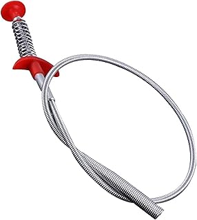 Ggwdhudta Hak do czyszczenia zlewu kuchennego, 60 cm i 90 cm elastyczny łazienka i kuchnia wypuszczanie łazienka, sprężynowa koparka narzędzie