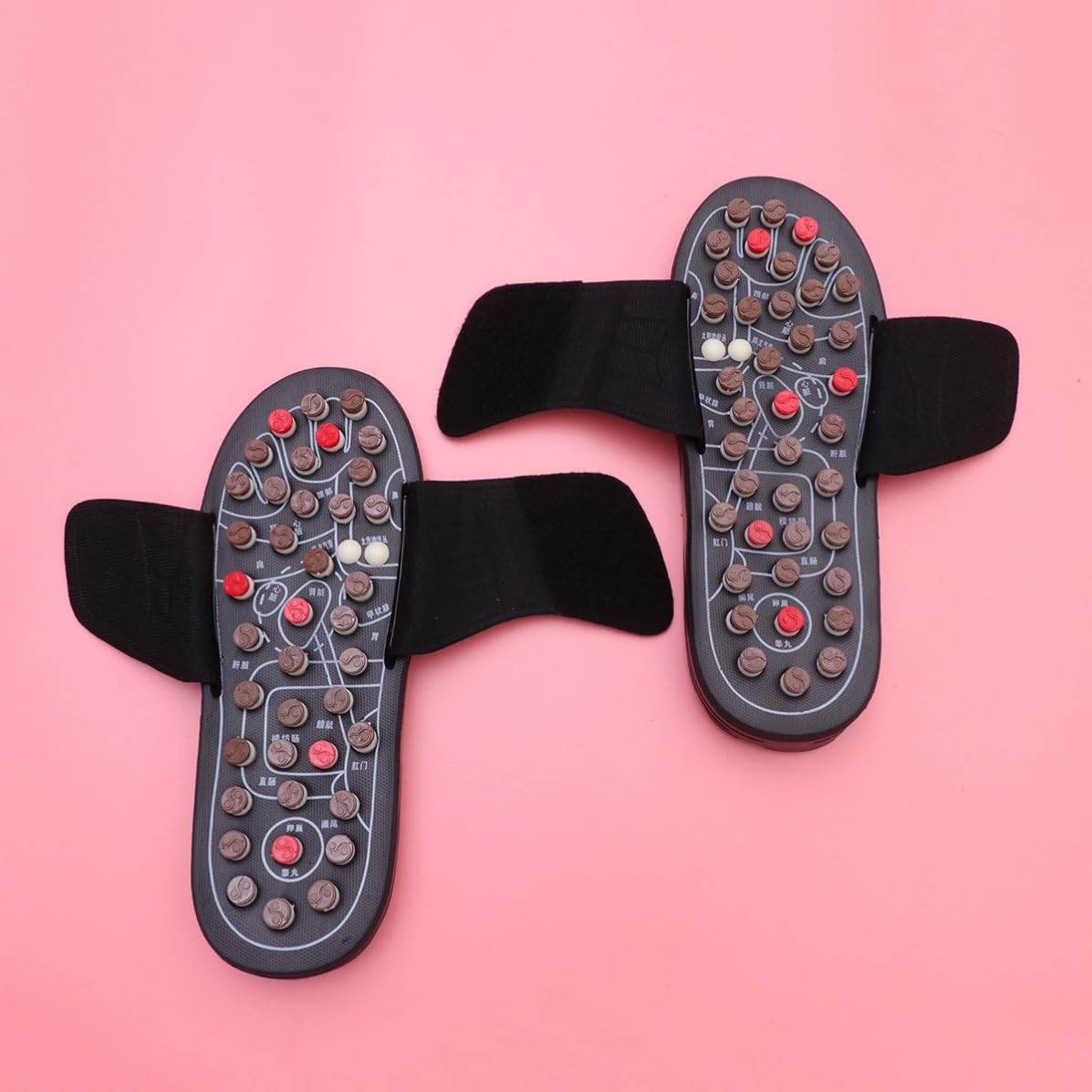 Massagepantoffeln für Füße, Eva, 1 Paar, Schwarz, Größe 44-45