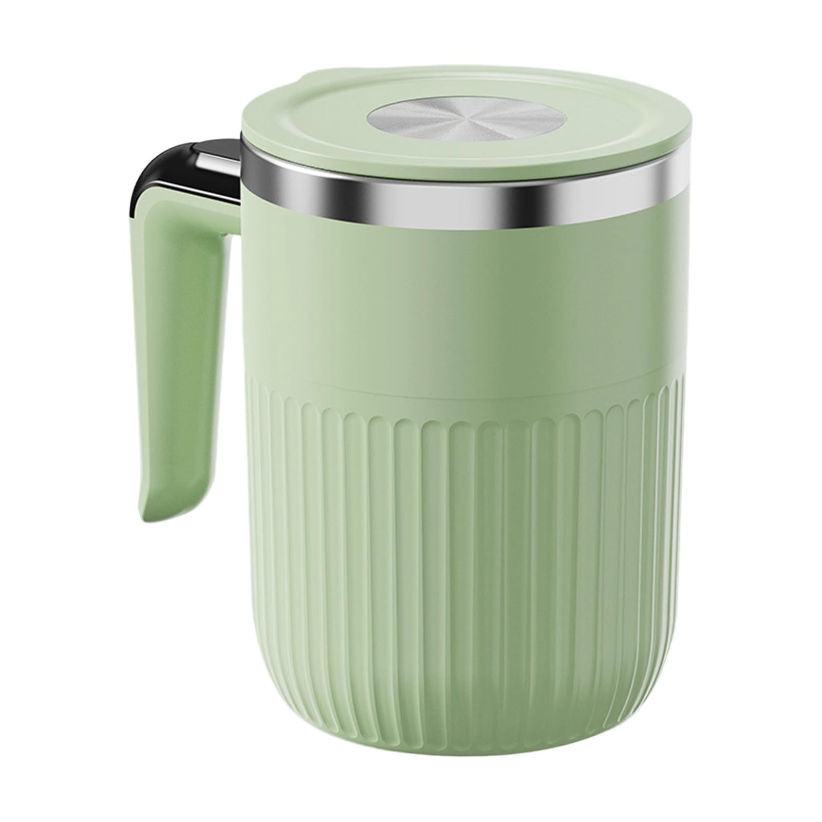 Tfaoys Green Stirring Coffee Cup Leakproof Mixing Coffee Cup 316 Stainless Steel Texture Suitable For Beverage Enthusiasts Present Automatic Stirrer