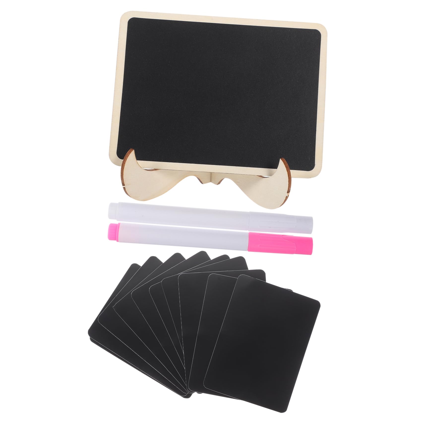 EXCEART 5 Sets Rechteckige Tafel Zeichen Mini Tafel Set Für Home Decor Holz Tafel Löschbaren Kreide