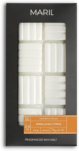 Mezcla de cera de soja prémium perfumada de 2.6 onzas, cítricos del Himalaya