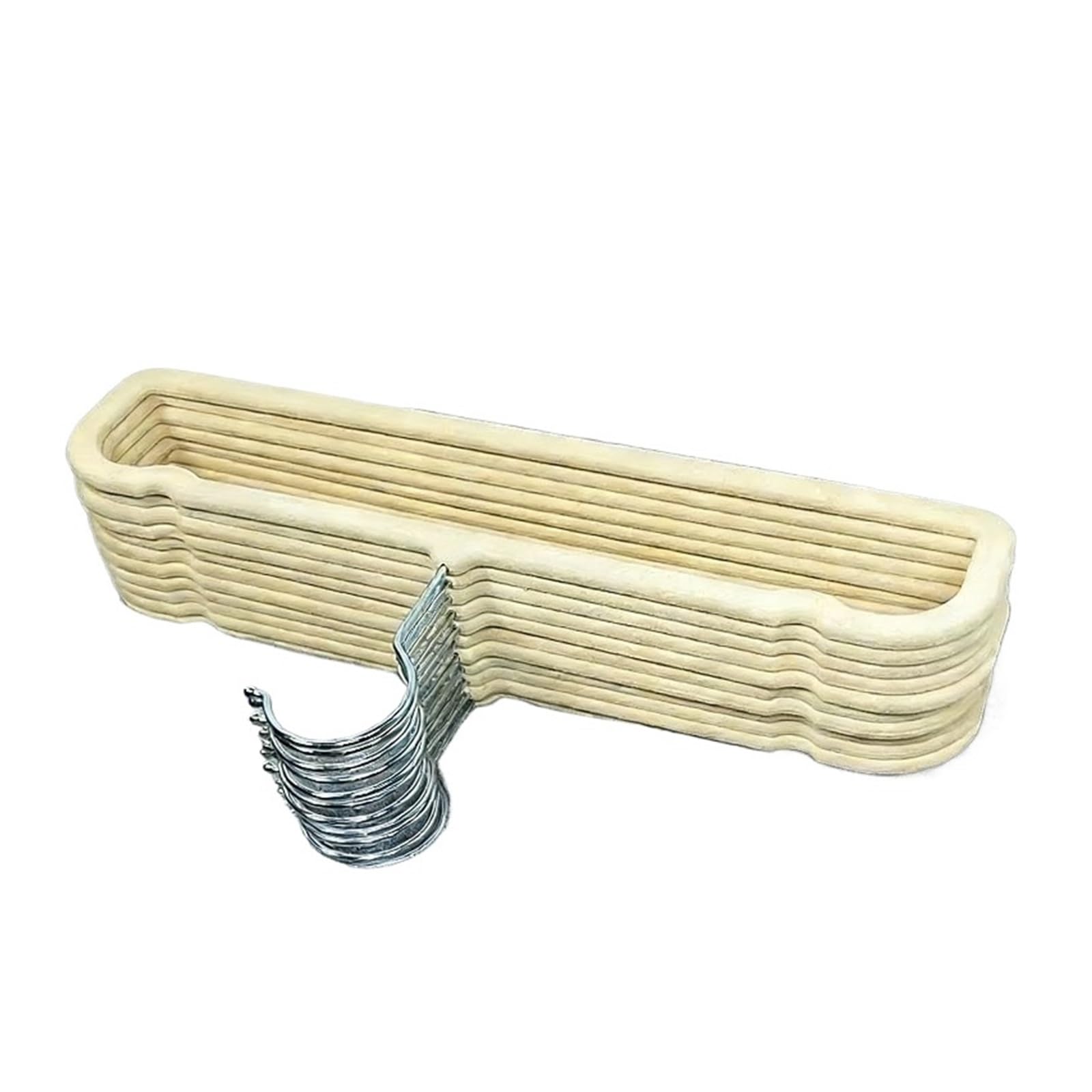 Velvet Hangers 10pcs Clothes Hangers Velvet for Pants Flock Non Slip Flocked Drying Rack(White)