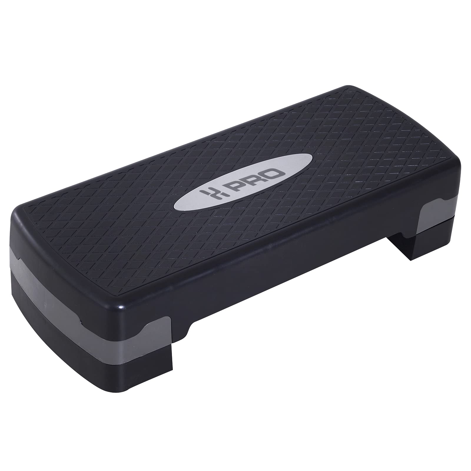 H PRO Aerobic Step Aerobic| Trainer Adjustable Risers| Exercise Fitness Workout Stepper