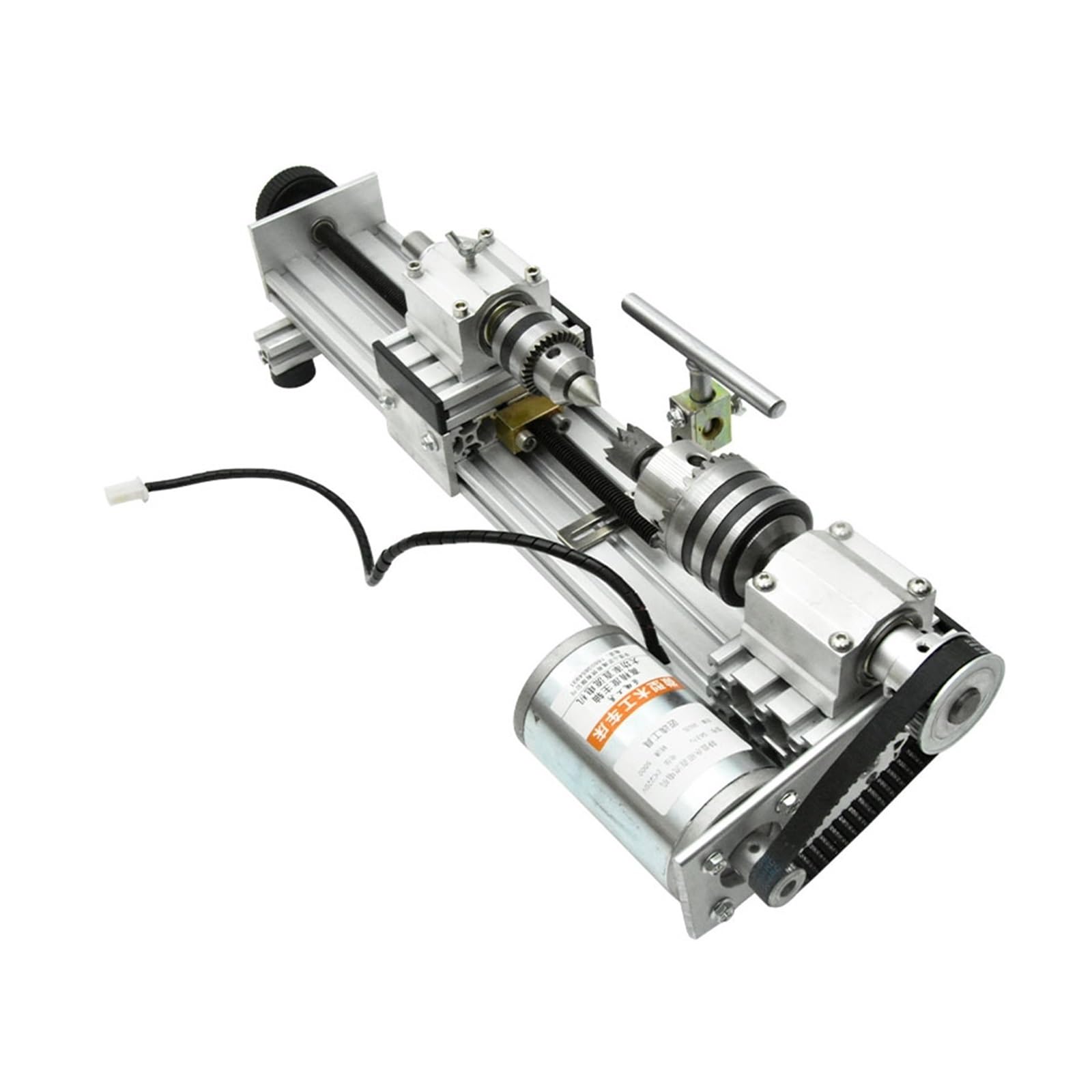 Mini torno for pulir metales, torno for trabajar la madera, regulación de velocidad continua, mini torno de alta precisión, máquina de cuentas, 280 W Para bricolaje