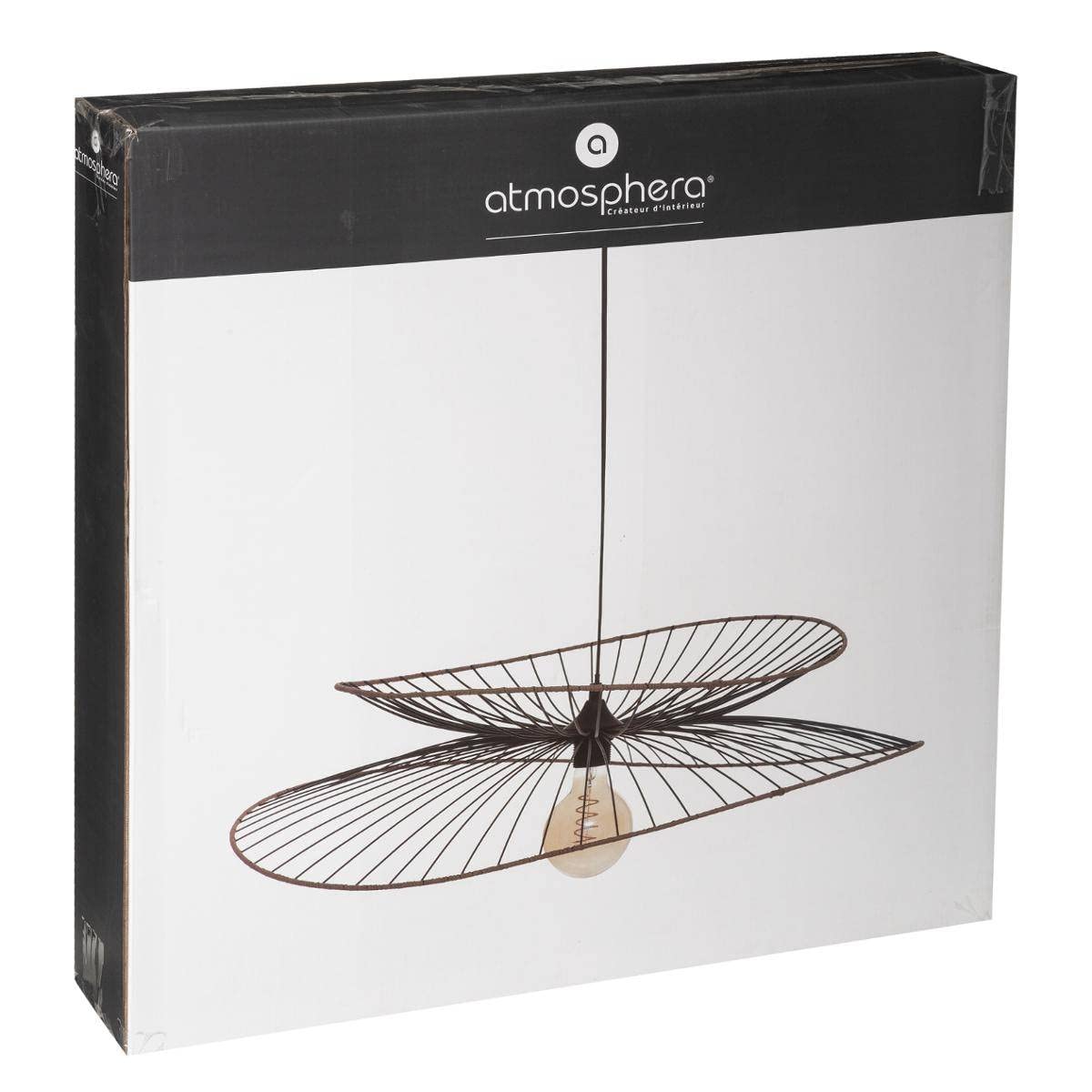 RTN ALARA Lampada a sospensione in metallo - 69,5 cm - Nera
