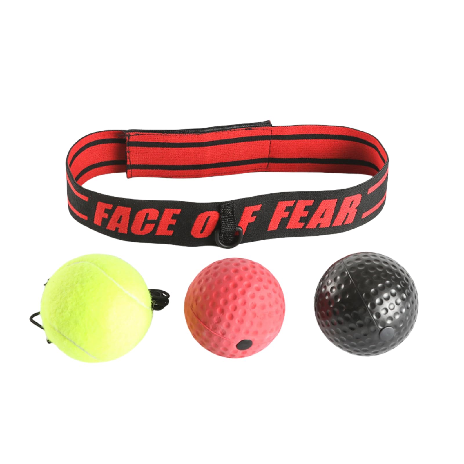 Pelota de Reflejos Boxeo Bola de Entrenamiento de Boxeo con Diadema Boxing Reflex Ball de Reacción Velocidad Coordinación Mano-Ojo 3 Balón
