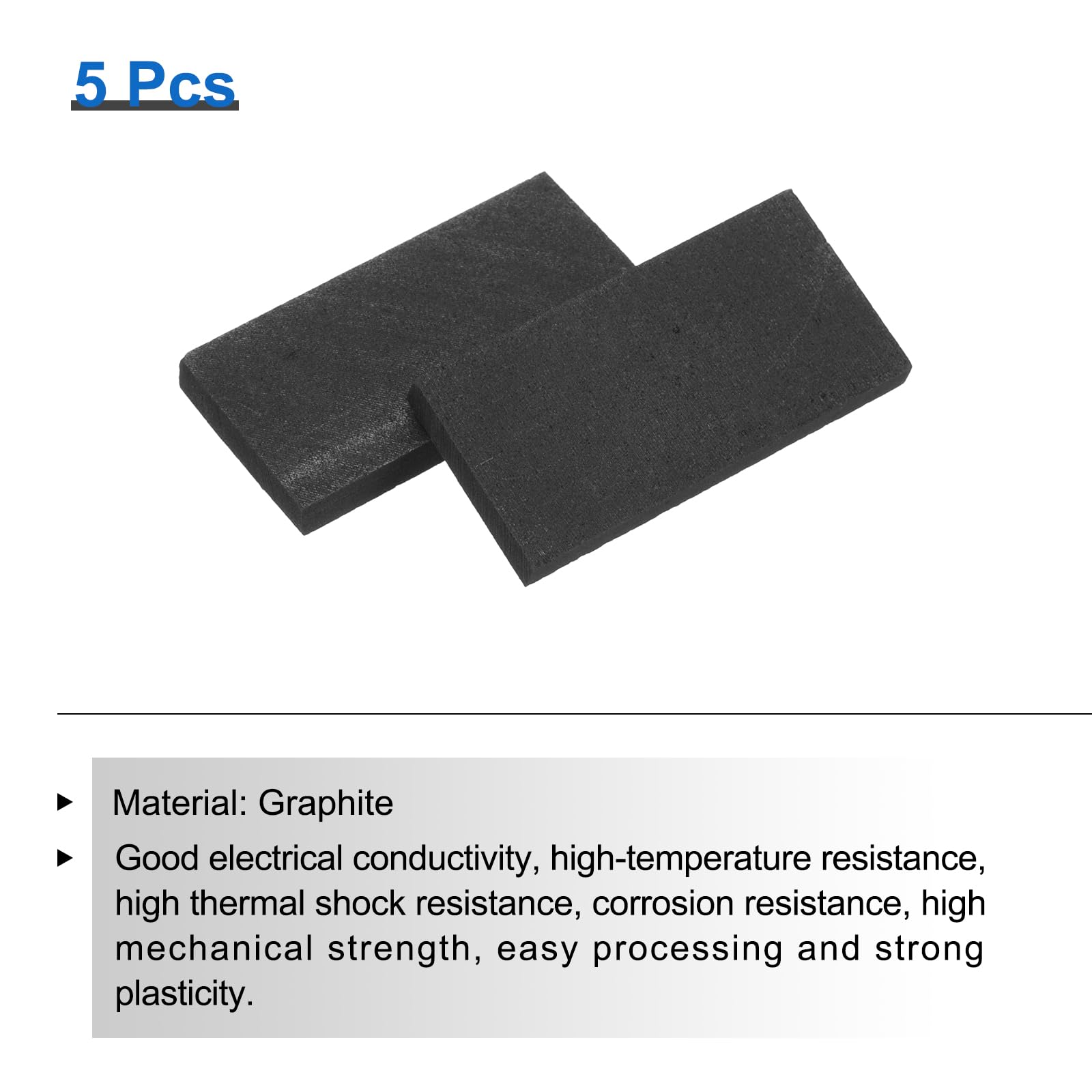 High Purity Graphite Plates - Pack of 5 -3