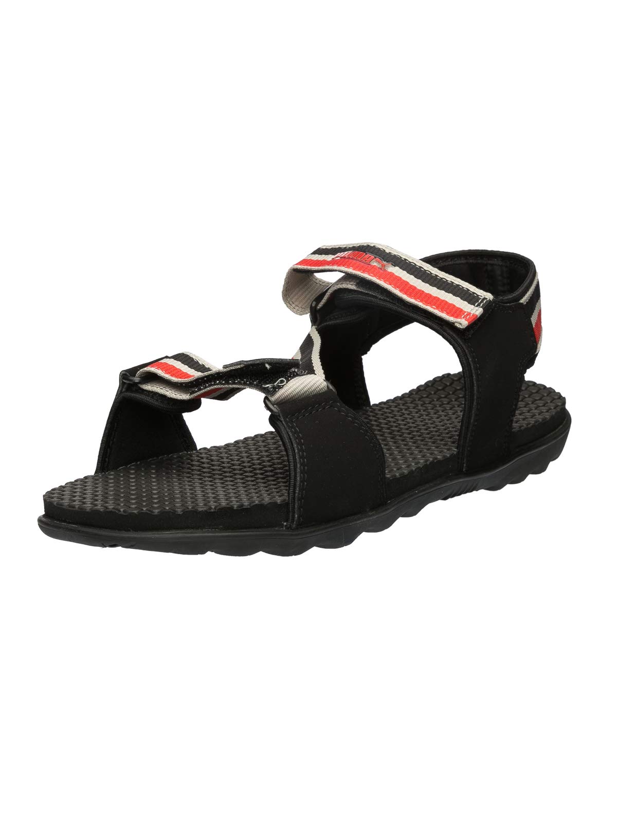 Puma Mens Silicis Mesh Idp Black, Limestone Grey and High Risk Red Athletic and Outdoor Sandals - 7 UK/India (40.5 EU) (18895208), Black-Limestone-high Risk red (B01HOI69CI) Amazon Price History, Amazon Price Tracker