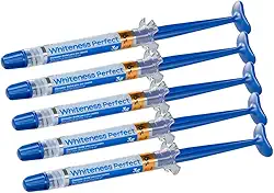 Kit 5 Clareador Dental Caseiro Whiteness Perfect 16% Fgm