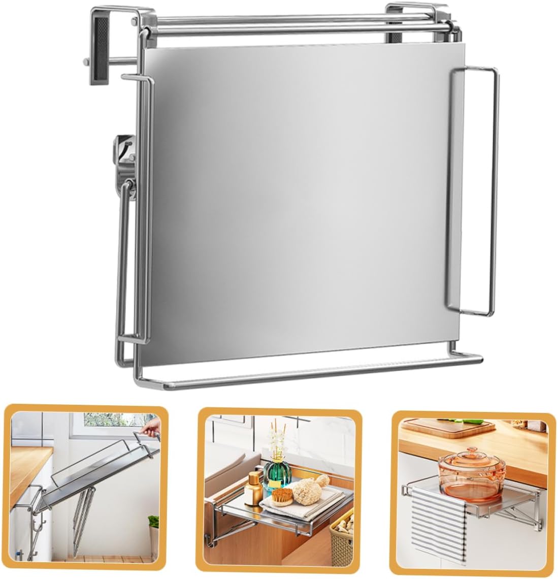 The Door Shelf Cabinet Door Organizer Kitchen Storage Rack Simple Elegant Space-saving