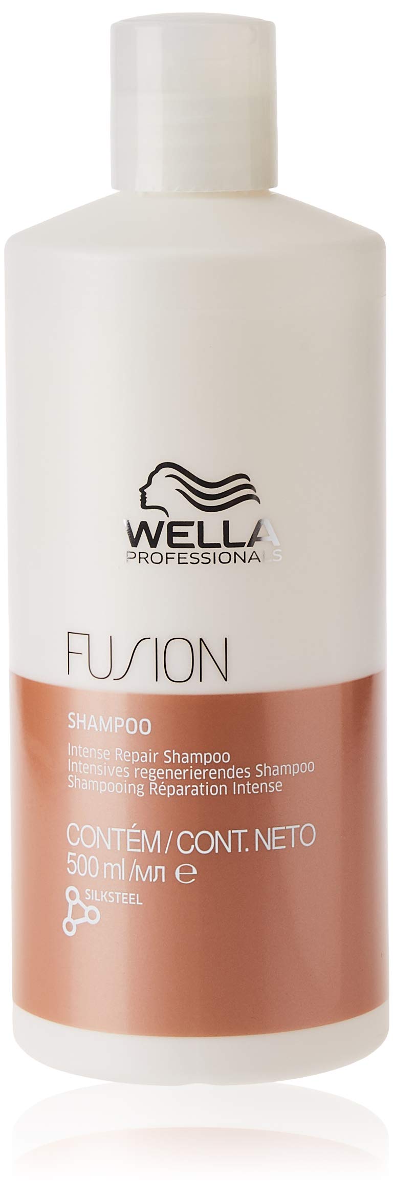 Wella Professionals Fusion Intense Repair Shampoo – Tiefenreinigungsshampoo – Haarpflege für kaputtes Haar – Haarshampoo für bessere Kämmbarkeit – 500ml
