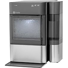 GE Profile Opal 1.0 Nugget Ice Maker| Countertop Pebble Ice Maker | Portable Ice Machine Makes up to 34 lbs of Ice Per Day | Stainless Steel