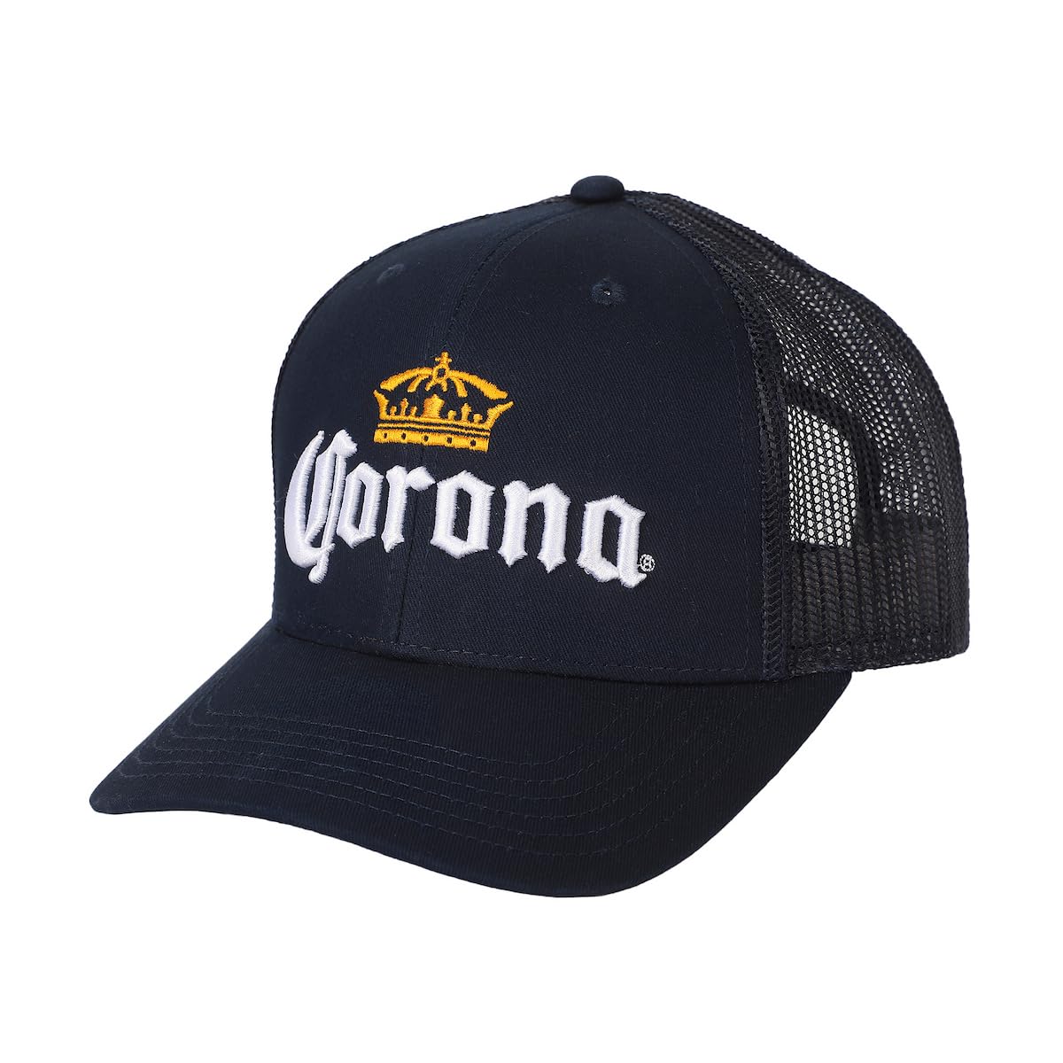 Bioworld Men's Navy Corona Embroidered Logo Trucker Hat