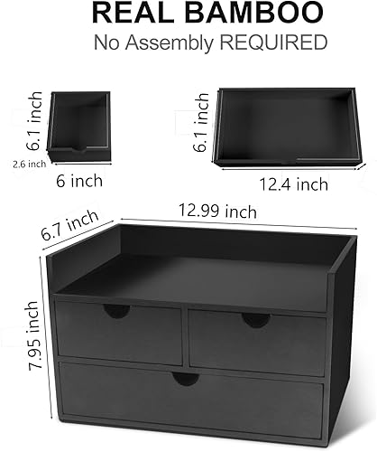 Miniatura 3 de Organizador de escritorio con cajones, organizador de cajones para encimera, cajones para escritorio, hogar, oficina, espacio de trabajo, artículos