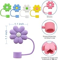 Vista 83 de Straw Cover Cap for Stanley Cup,Straw Topper Compatible for 30&40 Oz Tumbler with Handle,10mm 0.4in Dust-Proof Reusable Straw Tips Lids,Straw Tip