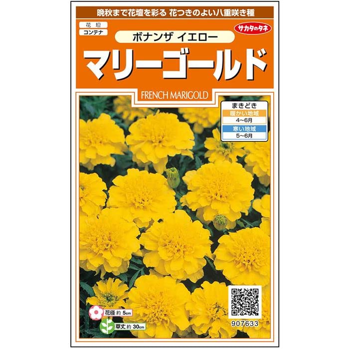 Amazon | Sakata no Seed Flower Real Bloom 7633 Marigold