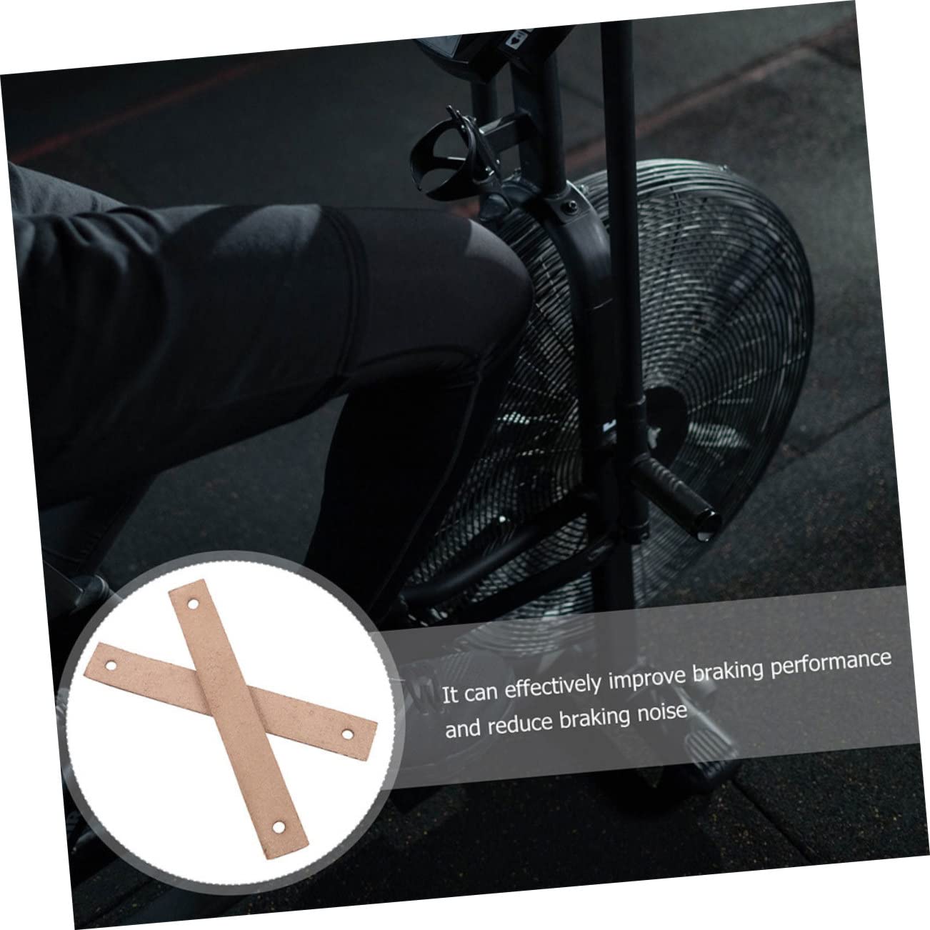 TOPBATHY 4 Set Pastiglie per Freni Bici da Spinning Pastiglie Frenanti Resistente Allusura per Ciclismo Indoor Facili da Installare Sicure da Utilizzare Ottime per Amanti del 2 Pezzi * 4