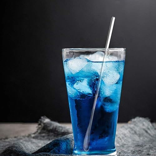 Miniatura 2 de Delove Cuchara agitadora de café de acero inoxidable, agitadores de cóctel, mezcla, palito de mezcla, cuchara pequeña para condimentos de sal,