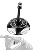 ATV Gas Cap,CNC Fuel Tank Billet Cover for YFZ 450,YFZ450R,Banshee 350 200,Raptor 660 350 250 125,Warrior 350 450,Kodiak 400,Grizzly 660 450 400 350,Bruin 350 250-Black