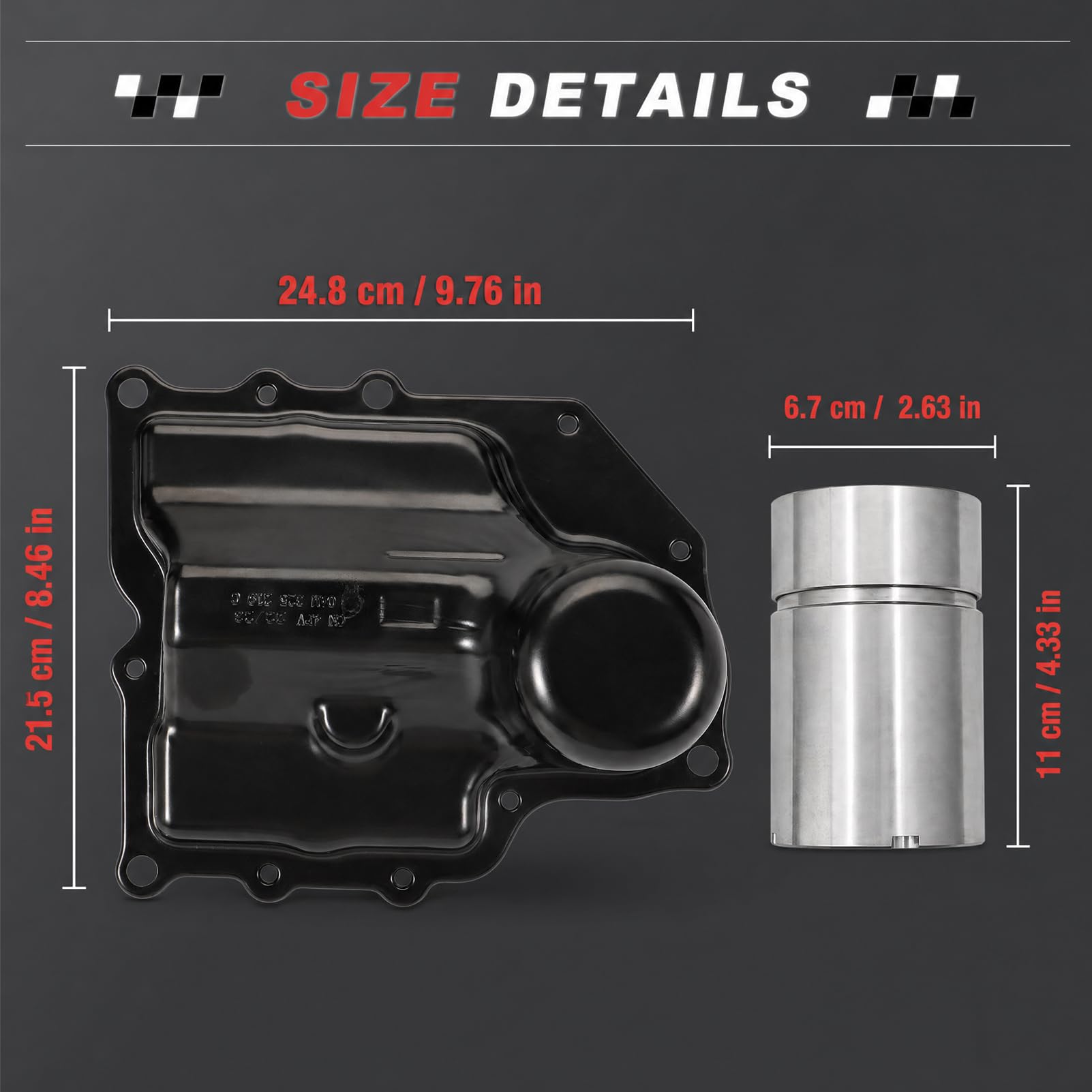 DQ200 - Kit de reparación de acumulador de engranajes DSG de 7 velocidades 0AM325219C 0AM325066AA para A3 S.E.A.T | Incluye acumulador de presión con cárter de aceite y juego