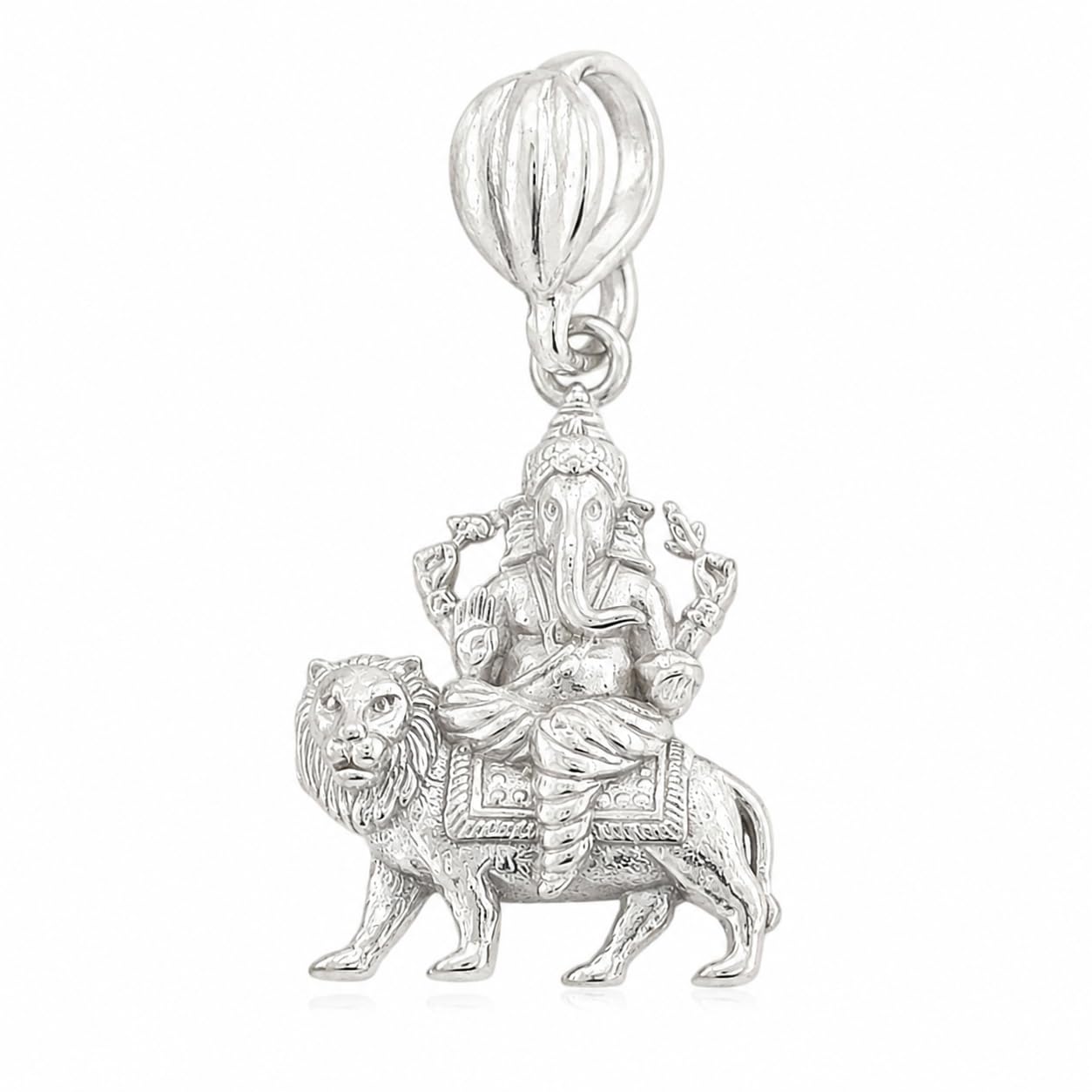 sahiba gems 925 Silver Ganesha Pendant Locket – Small Size Religious Pendant for Boys, Girls & Kids (2.600 Grams)-picture-50