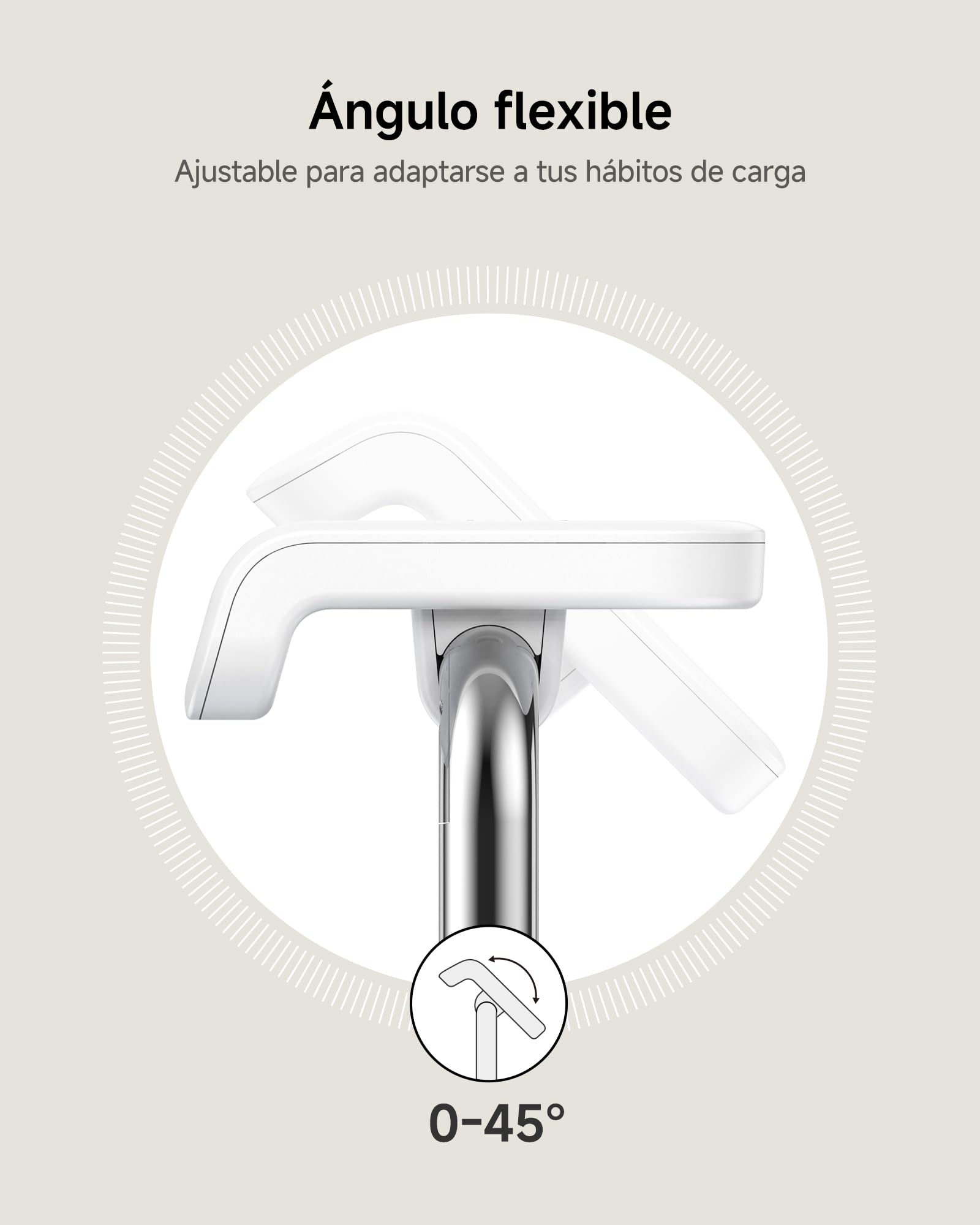SwanScout Cargador para Samsung Galaxy Watch Ultra(2025)/8/8 Classic/7/Ultra/6/6 Classic/5/5 Pro/4/3/Active 2, Soporte de Carga para Galaxy Watch, SwanScout 505S (Blanco)