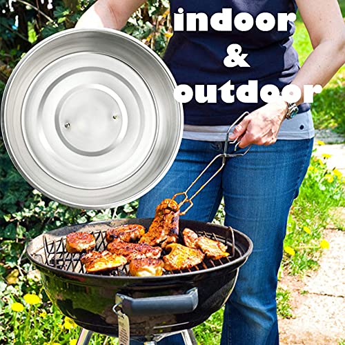 Leonyo Dome para Derretir Queso de Acero Inoxidable 12 pulg miniatura 6