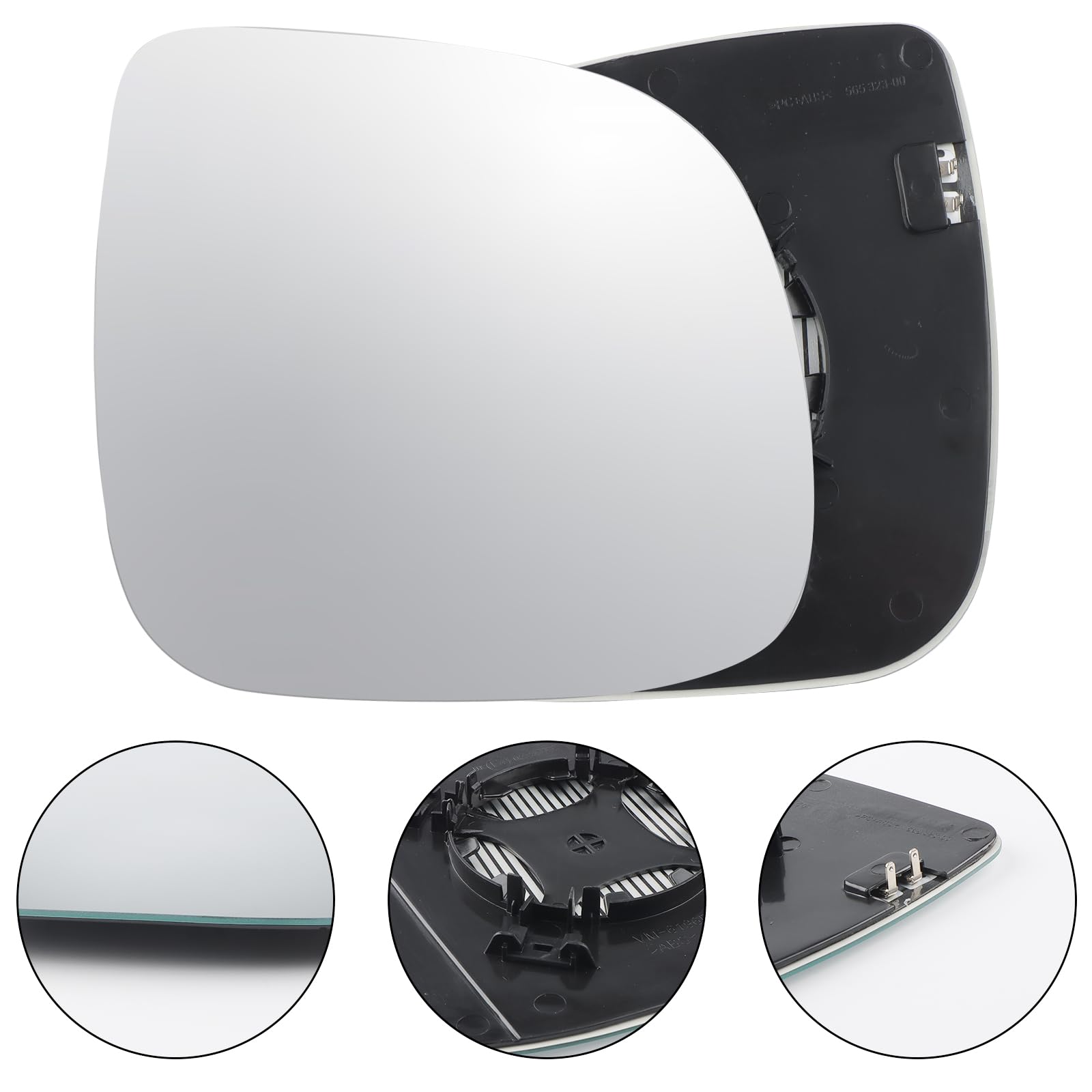 Vetro a Specchio Sostituzione Compatibile con VW T5 2010-2015 T6 2016-2012 Transporter Caravelle Multivan Amarok Vetro Specchietto Retrovisore Riscaldabile Asferico Specchio Esterno Destro