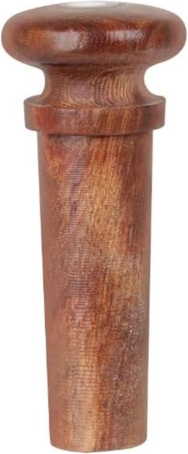 DRWG バイオリン ナツメ木製アクセサリー 5点セット 黒檀・ローズウッド製 4/4 3/4 バイオリン交換部品 顎当て・尾釘・ネ