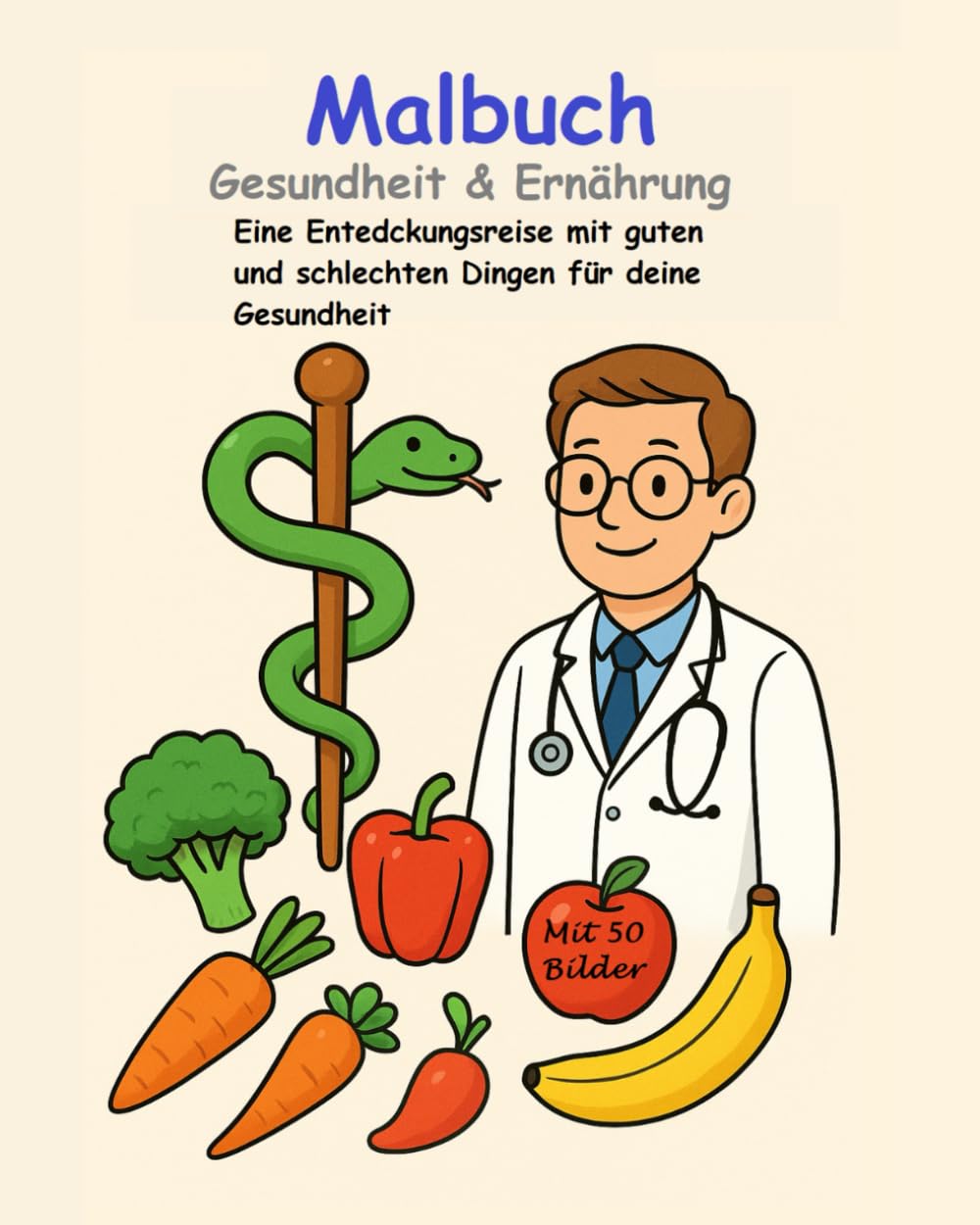 Malbuch Gesundheit und Ernährung