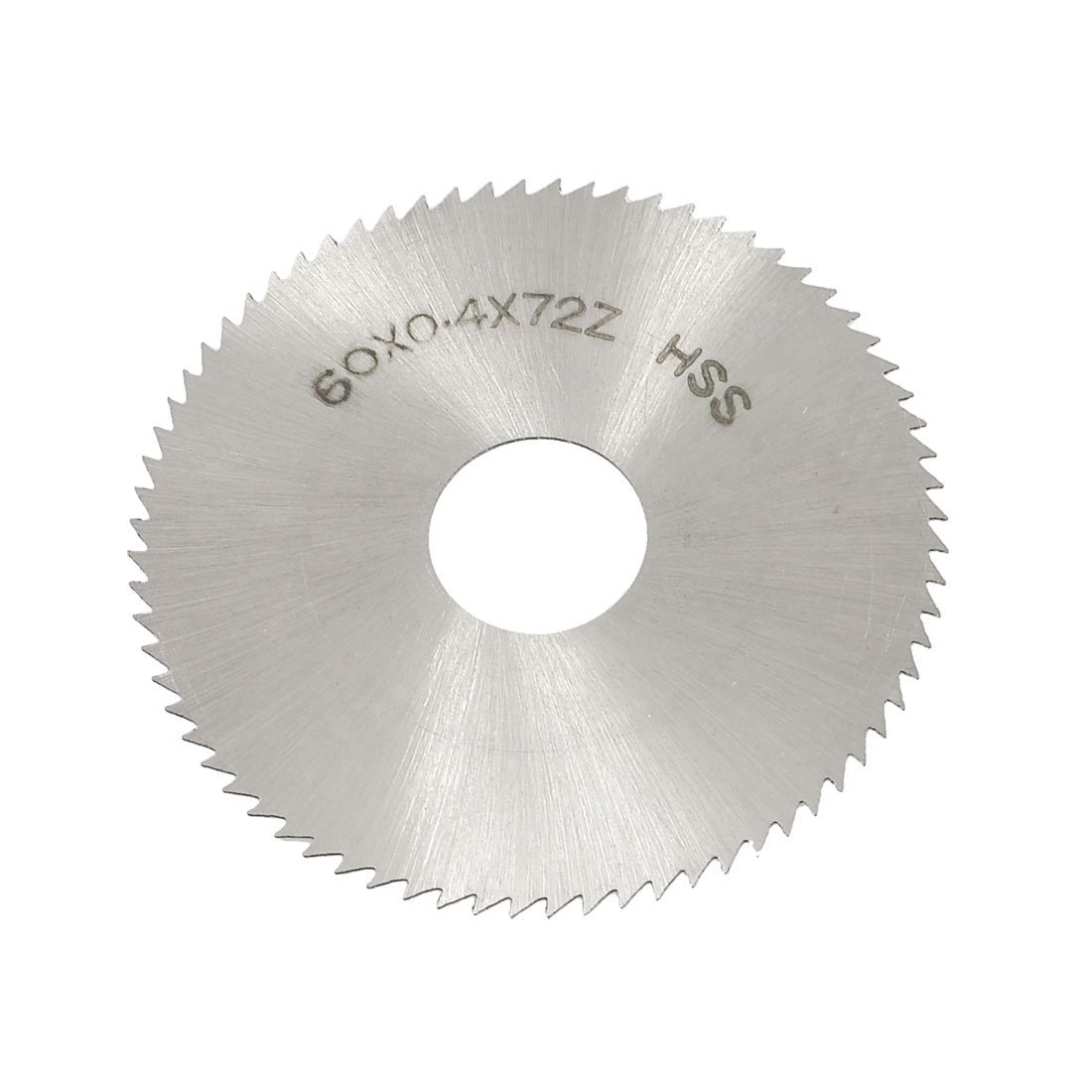Uxcell Silver Tone Sourcingmap 60Mm X 0.4Mm X 16Mm 72T Hss Steel Round Slitting Saw Cutter
