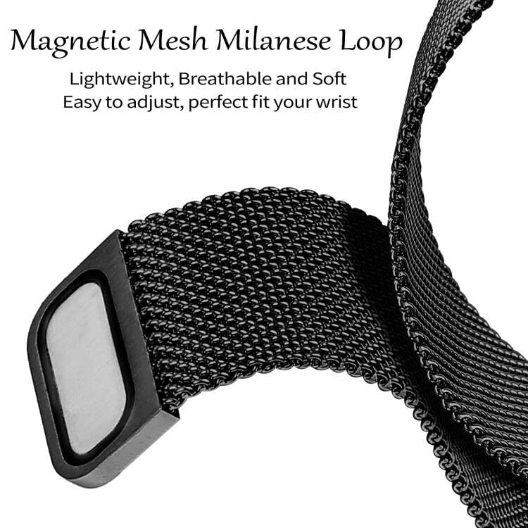 JOYOZY Magnetic Band Compatible with Apple Watch Band 38mm 40mm 41mm 42mm 44mm 45mm 46mm Milanese Strap with Bling Glitter Case Built-in Screen Protector Dressy Stainless Steel iWatch Loop for Women