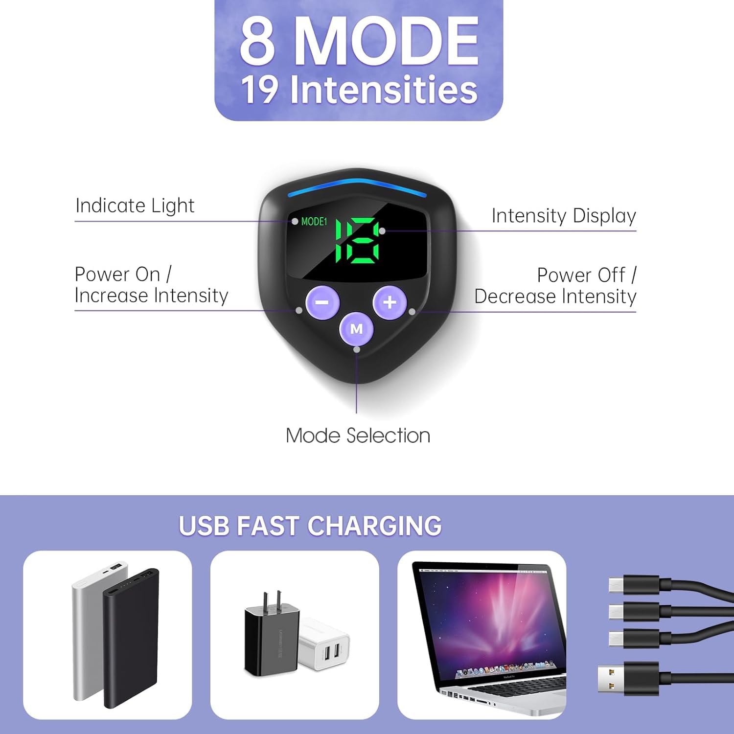 Braload EMS Abs Stimulator Elektrisches Trainingsgerät, Wiederaufladbarer Bauchmuskel-Gürtel mit 10 Gel-Pads, 6 Modi & 15 Intensitätsstufen, Für Bauch/Arme/Beine geeignet (Käfer)