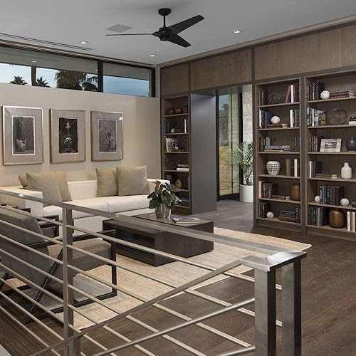 Miniatura 8 de Modern Fan Company TOR-GW-62-NK-NL-005 Torsion Ventilador de techo de 62 pulgadas con control de pared y control remoto, blanco brillante