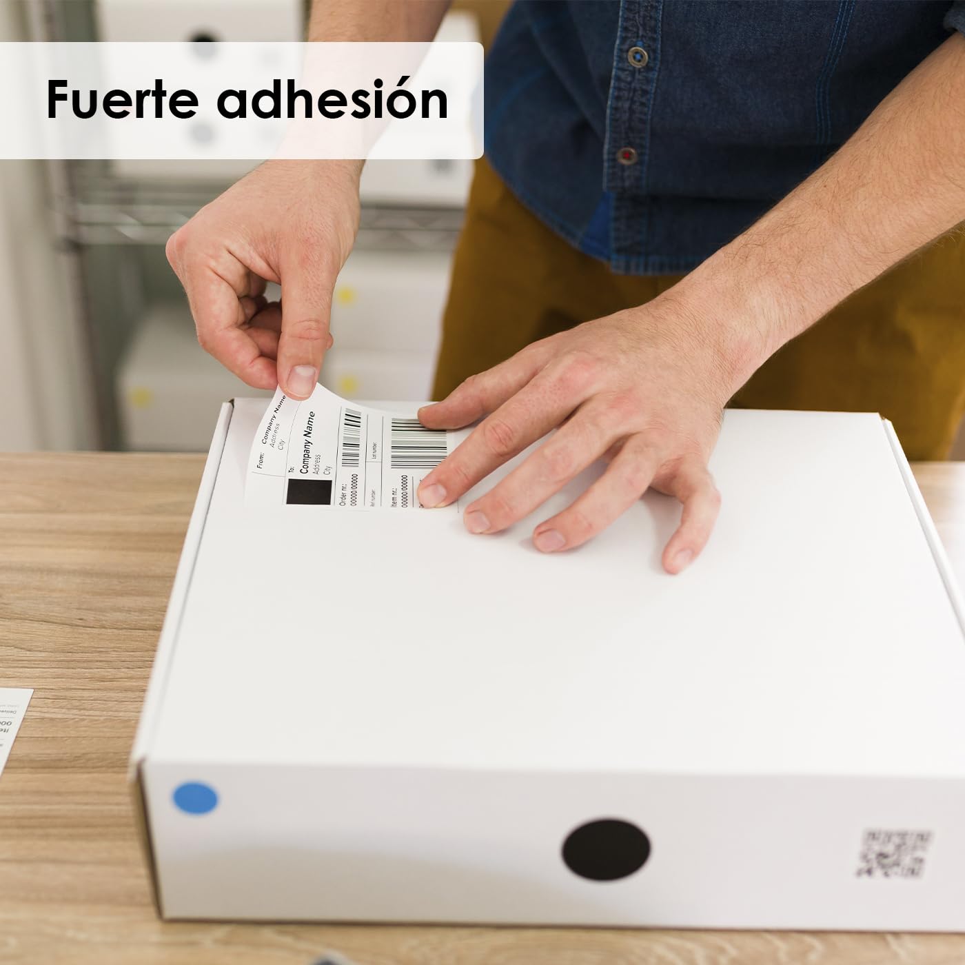 MERCURY- 4 Rollos 1000 Etiquetas termicas Directas Blancas de 100x150mm (4" x 6"), Fuerte Adhesion, Etiquetas Adhesivas Universal para Envios .(4 Rollos 1000 Etiquetas)