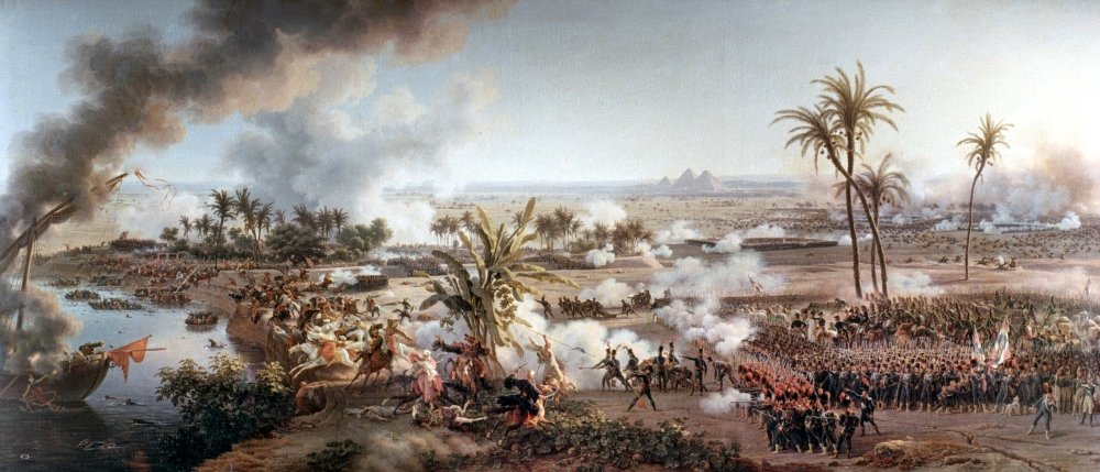 Napoleon Bonaparte The Battle Of The Pyramids Poster Print