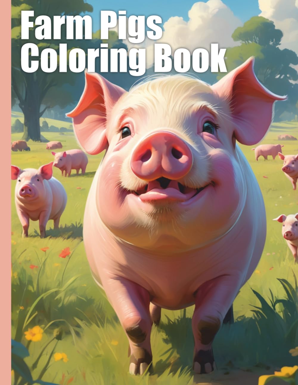 Farm Pigs Coloring Book XXL: Immerse yourself in the bustling life on the farm with our large pig coloring book