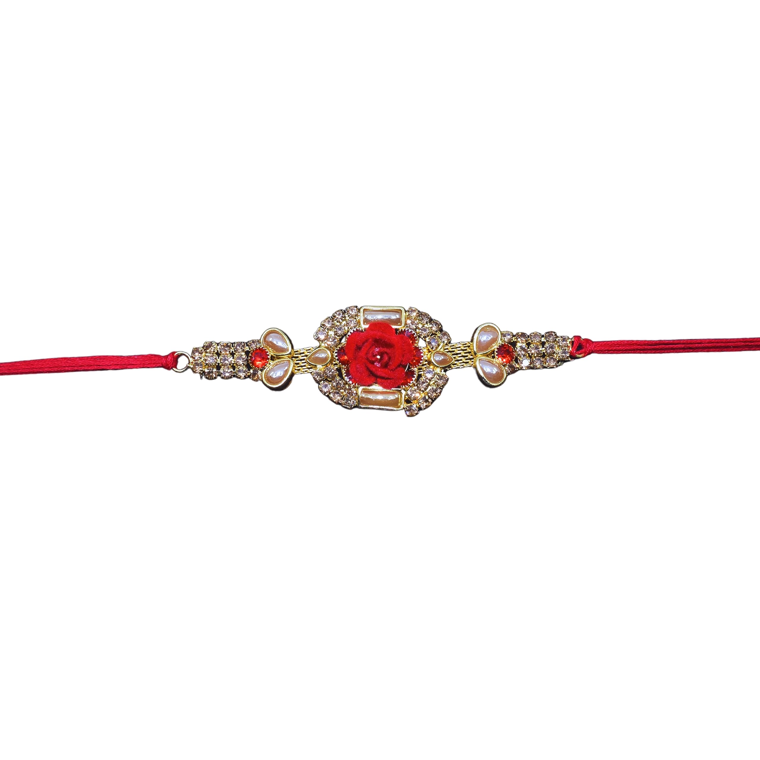 RealCraft; INSPIRING LIFES Rose Petal Delight Rakhi- Captivating Symbol of Sibling Love(Multicolour,Pack Of 1)-image-31