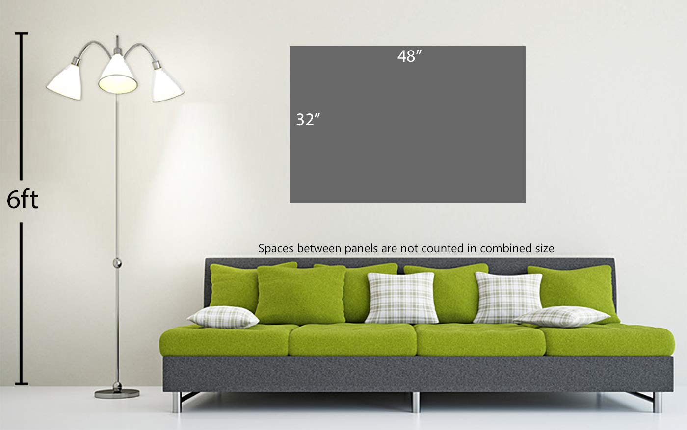 Amazon.com: 48 x 32 - Geometric Print as Canvas Wall Art marble
