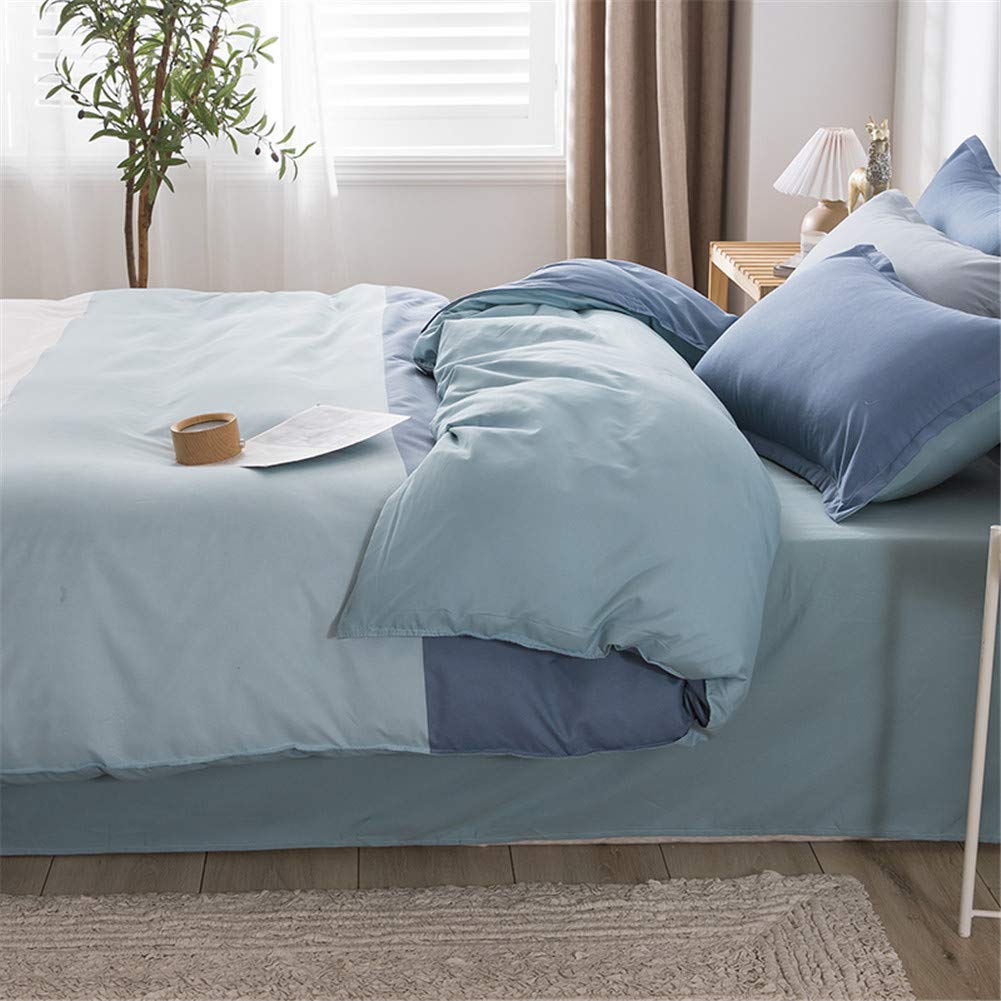 Oduo Set di Biancheria da Letto 4 Pezzi, Singolo Matrimoniali King Size Set Biancheria da Letto con Copripiumino 180x220cm/ 220x240cm, Federe e Lenzuolo Piano (Fragola Rossa,180x220cm