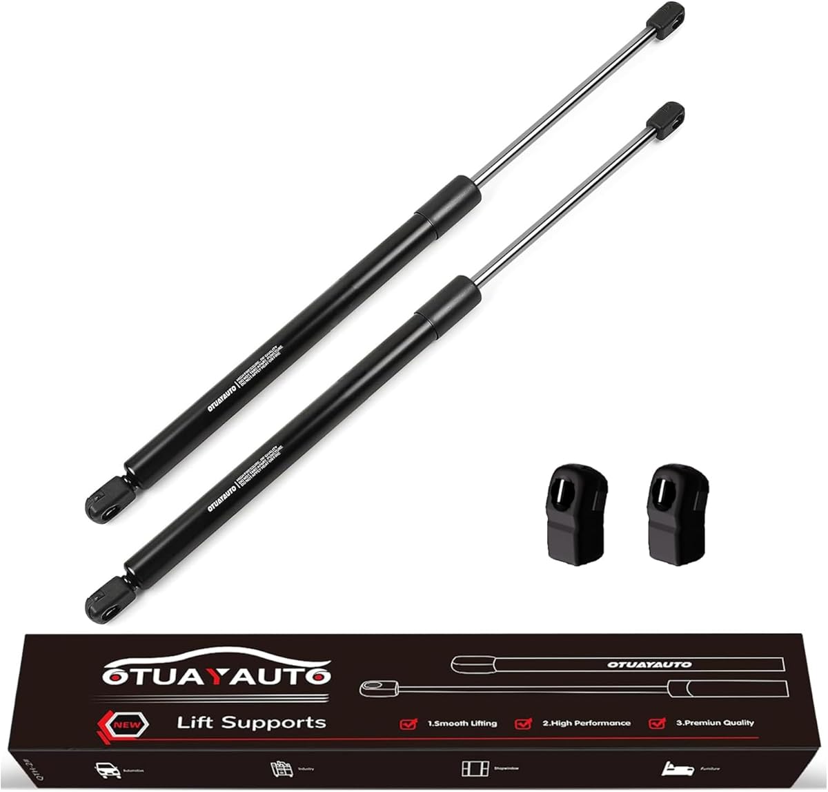 OTUAYAUTO Hood Shocks Struts Replacement for Toyota Camry 2007-2011 Front Bonnent Gas Spring Lift Support Prop Rods, Fit 07-11 Camry Base/CE/Hybrid/LE/SE/XLE OEM 6333, 53450-06060, PM1102 (Pack of 2)