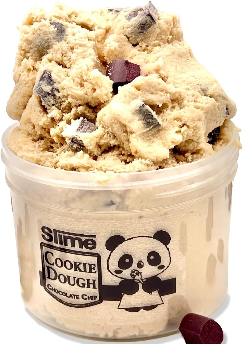 Cookie Dough Cloud Slime (6OZ) | Handmade Slime | SLIMY PANDA | Chocolate Chip SCENTED Slime