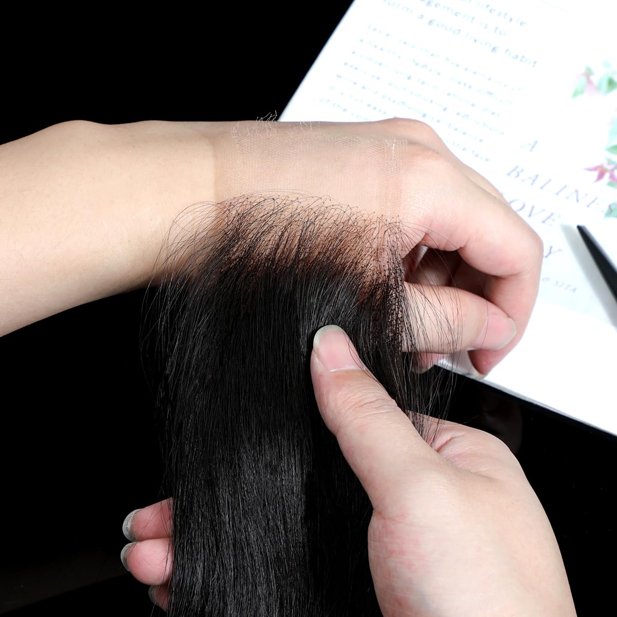 CindiRiver 2x6 HD Lace Closure 16 Inch Straight Virgin Human Hair, Invisible Real Swiss HD Lace, Natural Hairline, Skinlike Lace Frontal Closure Only