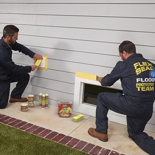 Miniatura 4 de Flex Tape - Protección contra inundaciones, 3.75 pulgadas x 20 pies, cinta de goma impermeable, extraíble, uso en ventanas y puertas, carcasas,