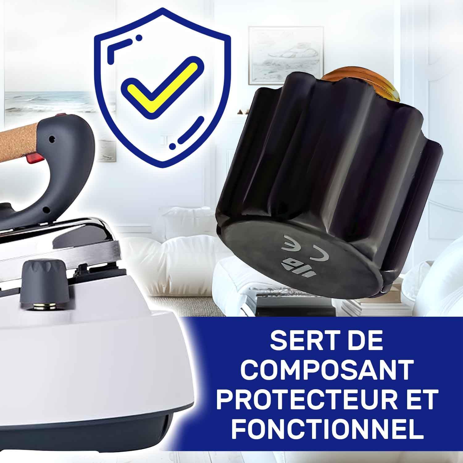Bouchon De Valve 1/2" Mâle Pour Nettoyeur Vapeur Polti Vaporetto/Vaporella - Pression 4.5 Bar - Avec Joint - Garantie 10 Ans