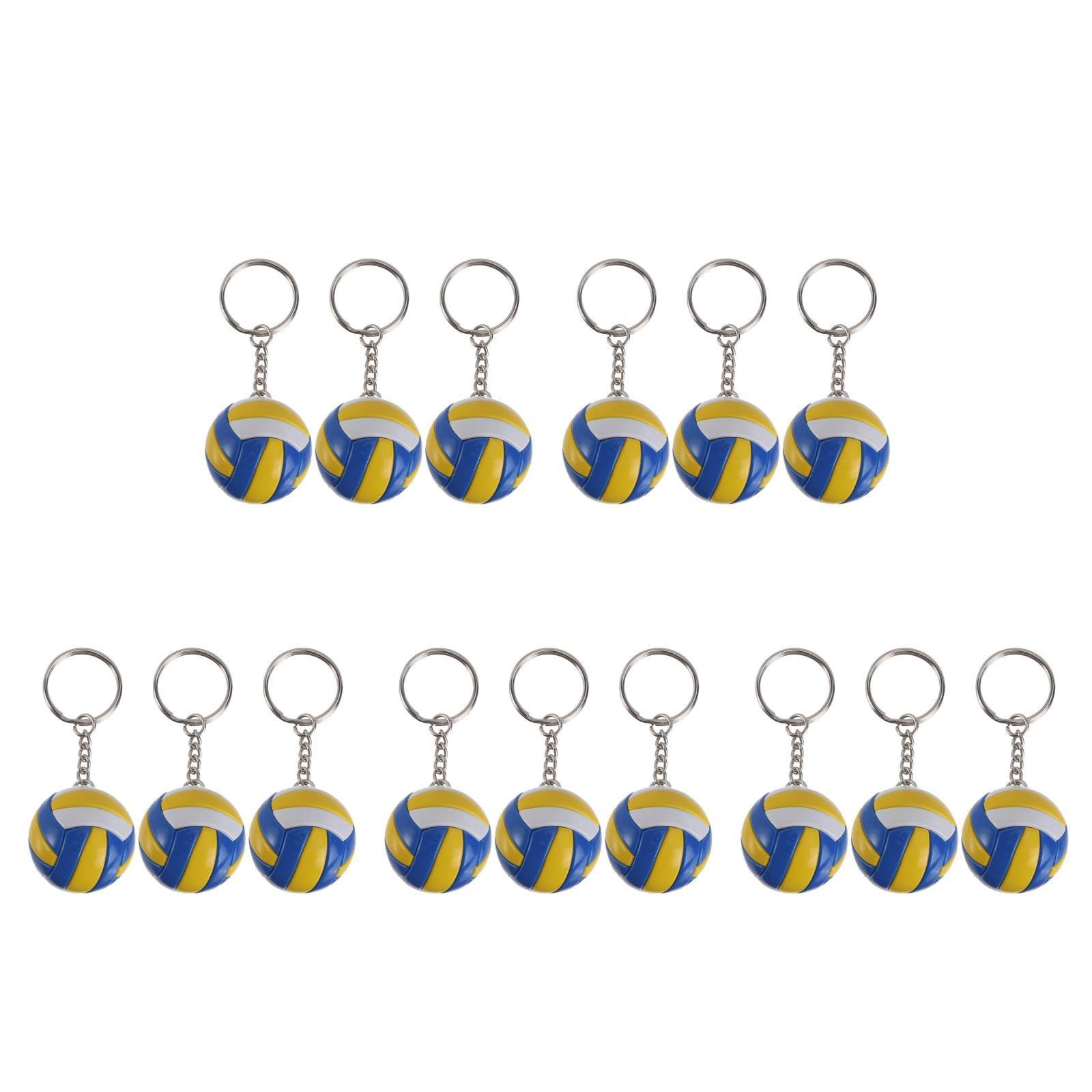 BESPORTBLE 15 Pcs Pallavolo Portachiavi Chiavi Della Macchina Portachiavi Madre Pallavolo Appeso Portachiavi Catene Chiave Per Le Chiavi Della Macchina Girly Car Decor Mini Accessori Per